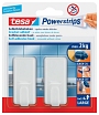 Tesa® Powerstrips® Systemhaken - ablösbar, classic, Tragfähigkeit 2 kg, chrom