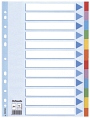 Esselte Register - blanko, Karton, A4, 12 Blatt, weiß, farbige Taben