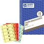 Avery Zweckform® 867 Garderobennummern, DIN A6, farbig sortiert, 100 Blatt / Blo