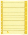 Neutral 9541102100 Trennblätter - A4 Überbreite, gelb, farbiger Rahmendruck, 100 Stück