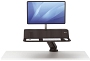 Fellowes® Lotus RT Sitz-Steh Workstation - 1 Monitor, schwarz