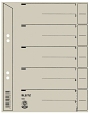 Leitz 19655 Trennblätter - Lochung hinterklebt, Überbreite, A5, grau, 1900 Stück