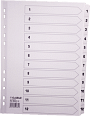 EXACOMPTA Register 12-teilig MWD1-12Z weiß