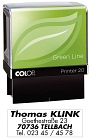 COLOP® Printer 20 Green Line - max . 4 Zeilen, 14 x 38 mm