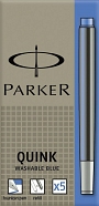 Parker 1950383 Tintenpatrone Quink königsblau VE5