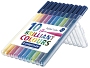 Staedtler® Fasermaler triplus® color 323 -ca. 1,0 mm,aufstellbare Box,10 Farben