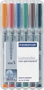 Staedtler 311 WP6 Folienschreiber non-permanent sortiert VE6