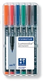 Staedtler 317 WP6 Folienschreiber permanent sortiert VE6