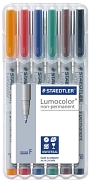 Staedtler 316 WP6 Folienschreiber non-permanent sortiert VE6