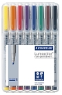 Staedtler® Feinschreiber Univers.stift Lumocolor® non-perman.,B,Box mit 8 Farben