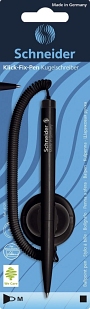Schneider Kugelschreiber Klick-Fix-Pen - M, blau (dokumentenecht), schwarz