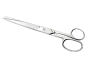 WESTCOTT Schere STEEL,rostfreie Stahlklinge und Stahlgriff,spitz,gerade,20,3 cm