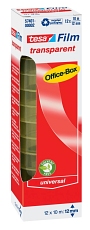 Tesa® Klebefilm Office Box - transparent, 12 mm x 10 m, 12 Rollen