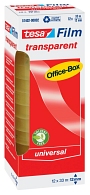 Tesa® Klebefilm Office Box - transparent, 12 mm x 33 m, 12 Rollen