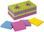 Post-it® SuperSticky Haftnotizen Ultrafarben - 76 x 76 mm, 12 x 90 Blatt, blanko