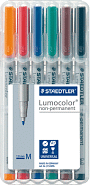 Staedtler 315 WP6 Folienschreiber non-permanent sortiert VE6