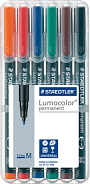 Staedtler 317 WP6 Folienschreiber permanent sortiert VE6