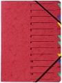 Pagna® Ordnungsmappe EASY - 197 Fächer, A4, Pressspan, 765 g/qm, rot