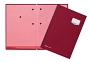 Pagna® Unterschriftsmappe DE LUXE - 20 Fächern, A4, Leinen-Einband, rot
