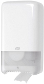Tork® Toilettenpapier-Doppelrollenspender Midi T6 System - weiß