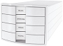 HAN Schubladenbox IMPULS - A4/C4, 4 geschlossene Schubladen, weiß