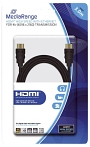 MediaRange HDMI-Kabel High Speed - 4K, mit Ethernet, vergoldete Kontakte, 18 Gbi