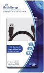 MediaRange Ladekabel USB 3.1 Typ C schwarz