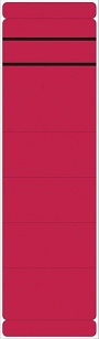 Neutral Ordner Rückenschilder - breit/lang, 190 Stück, rot