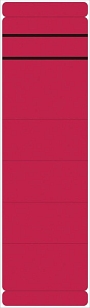 Neutral Ordner Rückenschilder - breit/kurz, 190 Stück, rot