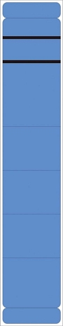 Neutral Ordner Rückenschilder - schmal/kurz, 190 Stück, blau