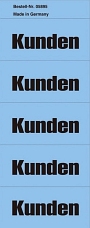 Neutral Inhaltsschilder Kunden - Beutel mit 1900 Stück, blau