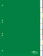 DURABLE 6221-05 Register 10tlg A4 grün