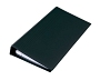 Sigel® Visitenkarten-Ringbuch, einreihig, schwarz, matt, mit 25 Sichthüllen, Reg