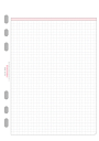 Chronoplan Ersatzeinlage, kariert - A5, 50 Blatt