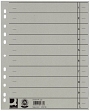 Q-Connect Trennblätter durchgefärbt - A4 Überbreite, grau, 1900 Stück