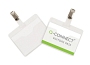 Q-Connect Namensschilder - mit Clip, oben offen, 90 x 60 mm