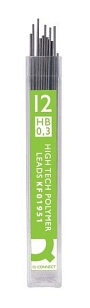 Q-Connect Feinminen Pencil Leads, 0,3 mm, HB VE12