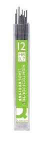Q-Connect Feinminen Pencil Leads, 0,7 mm, HB