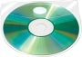 Q-Connect CD/DVD-Hüllen selbstklebend - mit selbstklebender Lasche, transparent,