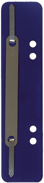 Q-Connect Heftstreifen Kunststoff,kurz -Deckleiste aus Metall,dunkelblau,75 Stk.