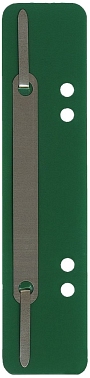 Q-Connect Heftstreifen Kunststoff,kurz -Deckleiste aus Metall,dunkelgrün,75 Stk.