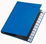 Pagna® Pultordner Color-Einband - Tabe A - Z, 24 Fächer, blau