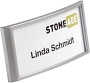 Durable Namensschild CLASSIC mit Magnet - 34 x 74 mm, silber