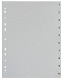 Neutral 24741 Zahlenregister - 0 - 10, PP, A4, 11 Blatt, grau