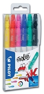 Pilot Faserstift FriXion Colors - 0,4 mm, 6 Farben im Etui