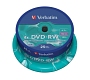 Verbatim DVD-RW - 4.7GB/120Min, 4-fach/Spindel, Packung mit 25 Stück