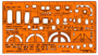 Standardgraph 7300 Architekt-Werkplanschablone I