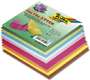 Faltblatt 197x197cm 70g sort.