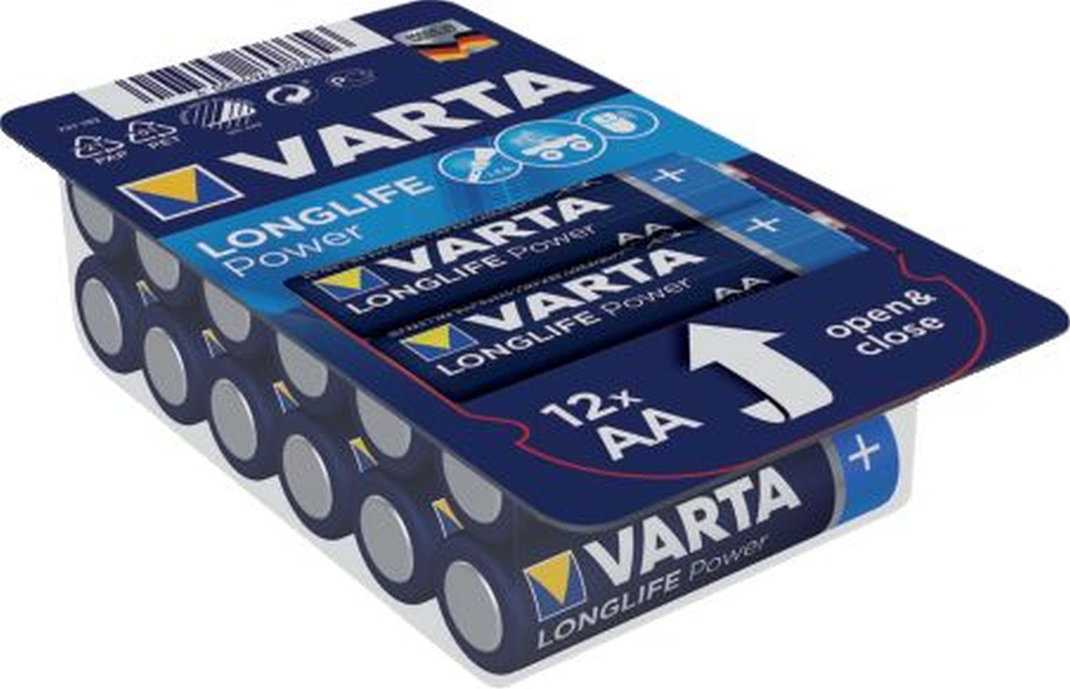 Varta Batterien LONGLIFE Power AA/LR6/Mignon 1,5 V