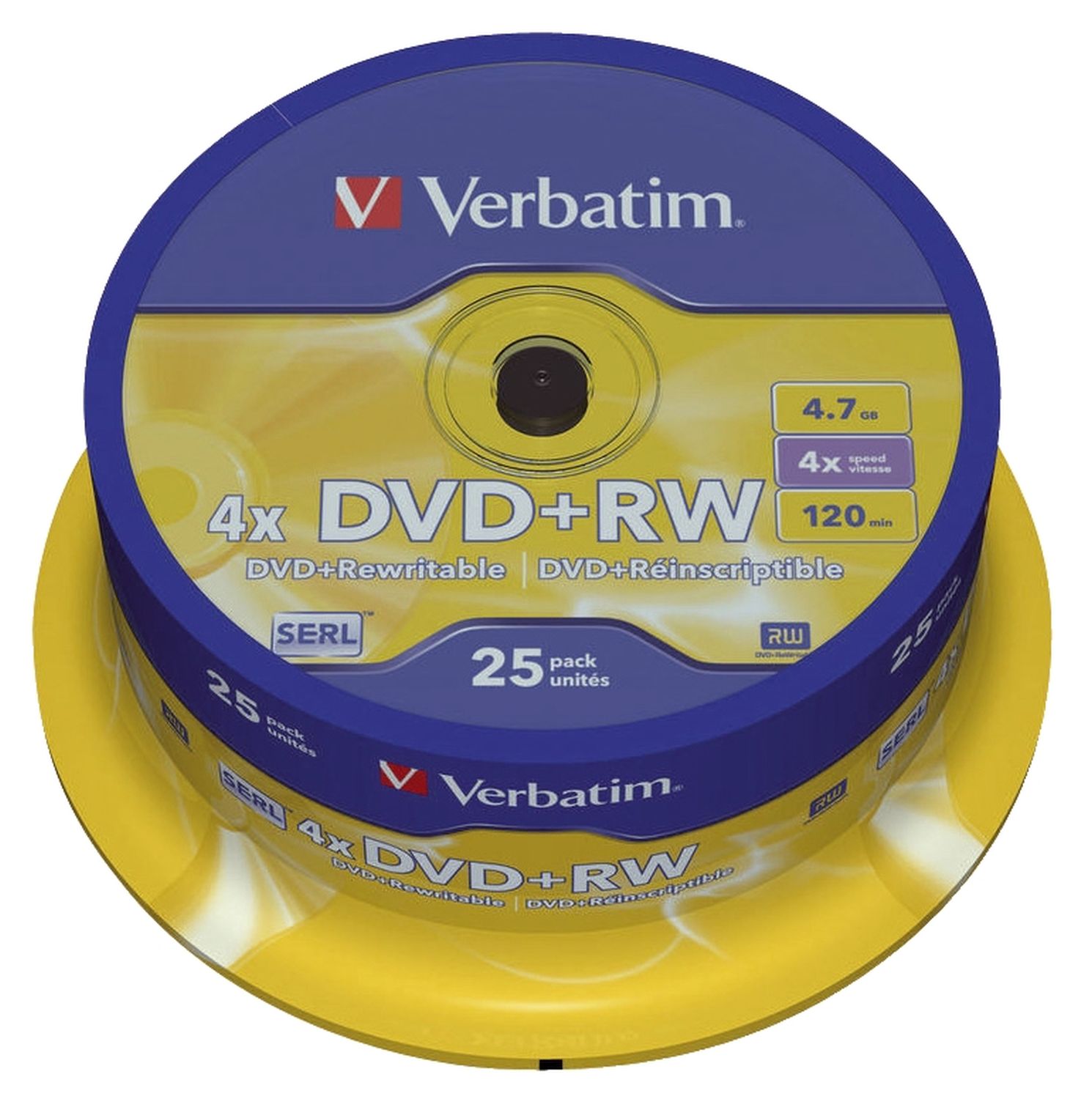 Verbatim DVD+RW 4.7GB 43489 VE25